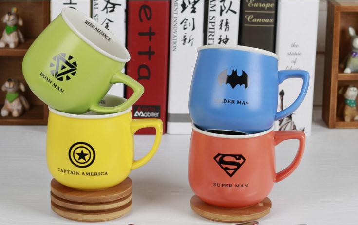 Free Shipping 2pcs Superman Batman Iron Ceramic free shipping 2pcs superman batman iron ceramic