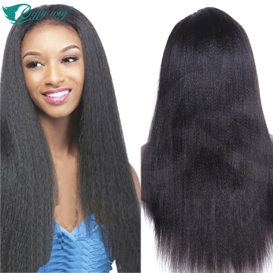 Гаджет  Brazilian Lace Front Wigs Italian Yaki Straight Virgin Hair Lace Front Wig Glueless Human Hair Middle Wigs With Bleached Knots None Волосы и аксессуары