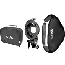 Floading Adjustable Godox 60 x 60cm Flash Softbox Kit with S-Type Bracket Bowen Mount Holder For Camera Photo Studio