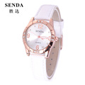 Women Rhinestone Leather Casual Dress Women s Watch Ladies Fashion Quartz Watch Rose Gold Crystal reloje