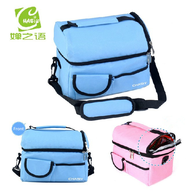 New Portable Shoulder Lunch Picnic Bag Insulated Cooler Ice Bag Lunch Box For Food Warmer Camping Kit Lunch Pouch Free Shipping