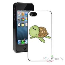 Happy Sea Turtle Protector back skins mobile cellphone cases for iphone 4/4s 5/5s 5c SE 6/6s plus ipod touch 4/5/6