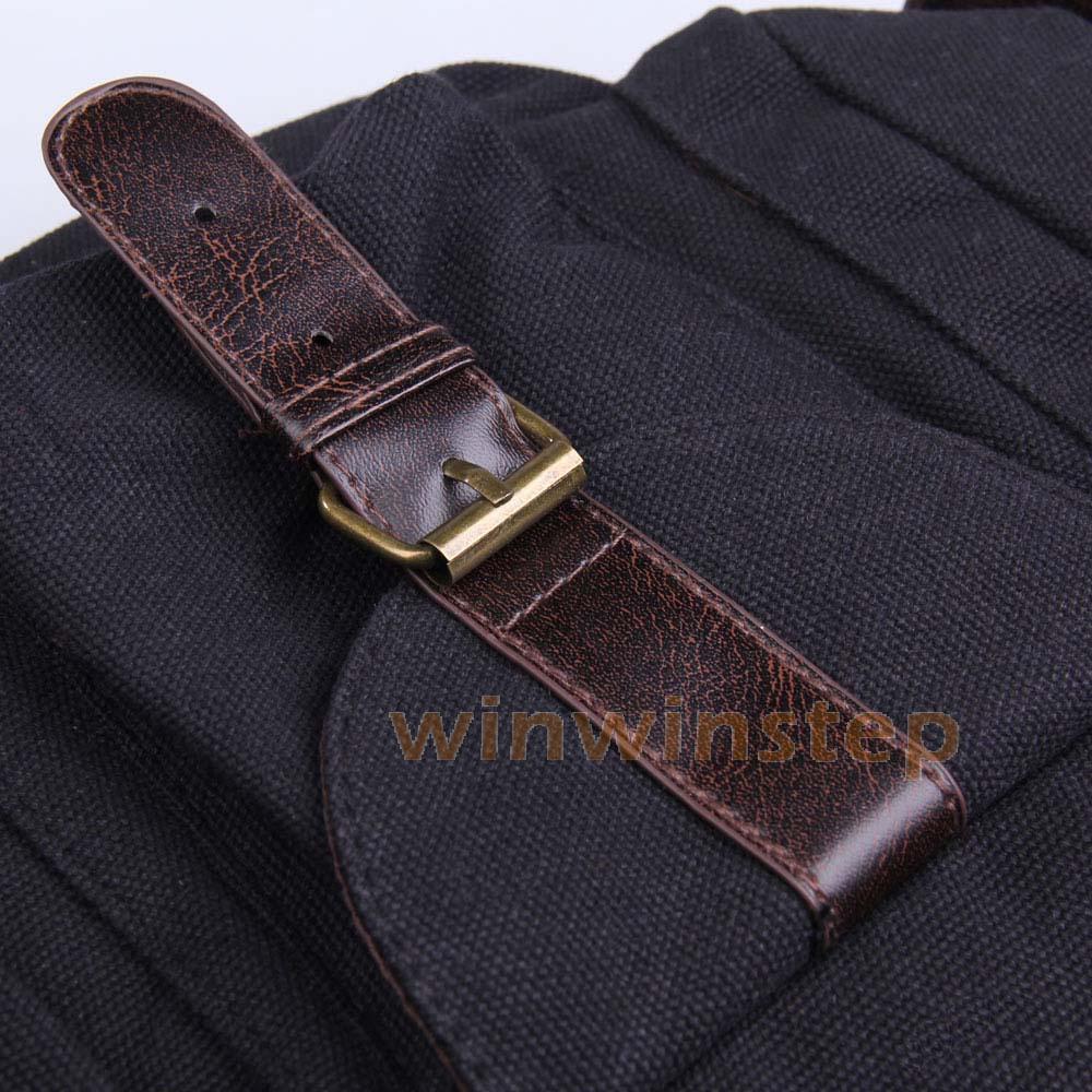 BS#S Korea Style Women Multi-pocket Canvas Cross Body Shoulder Bag