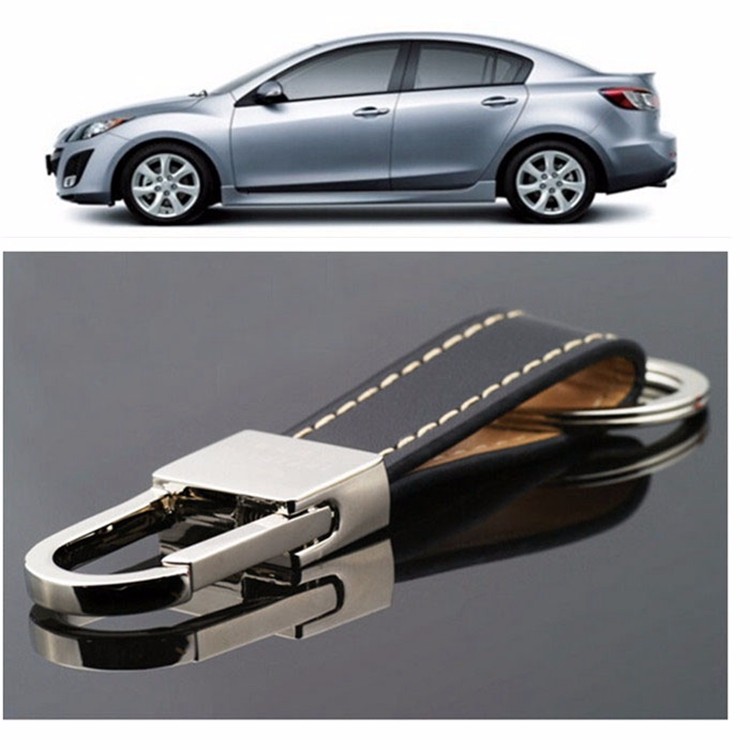 Fashion PU Leather Key Ring Chain Ring Strap Car Keychains Keyring Holder (1)