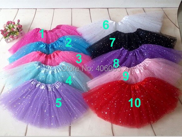Wholesale Glitter Tutu Skirt Baby Girls Skirts Ballet Skirt Dance Tutu skirts New Arrived Tutus Pettiskirt Free Shipping By EMS