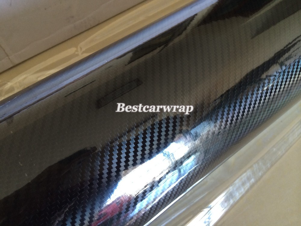 5D CARBON FIBER VINYL CAR WRAP FILM glossy 5d carbon fibre wrap Foil sheets(7)