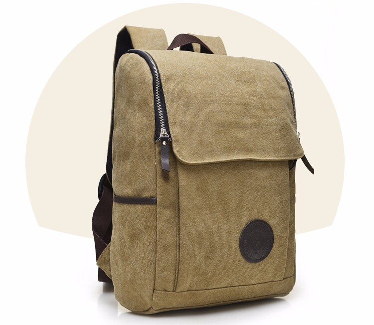 New Vintage Backpack Fashion High quality men Canvas Backpack boy school bag Casual Travel Bags (7)