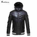 Markless 2016 Men Down Jackets Brand Clothing With Fashion Hood Men s Casual Down Coats Male
