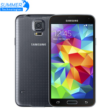 Original Unlocked NEW Samsung Galaxy S5 i9600 Cell Phones 5.1″SuperAMOLED Quad Core RAM 2GB ROM 16GB 16.0MP Android Mobile Phone