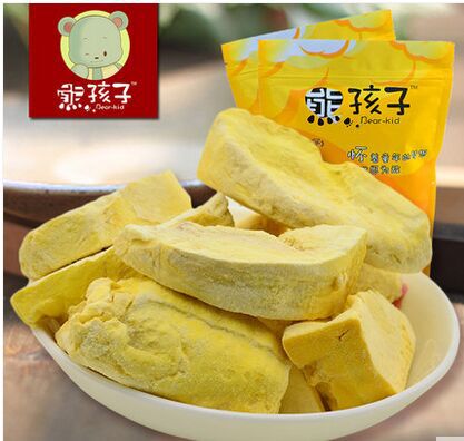 Xiong Haizi durian dry 35g 2 Thailand import Golden Pillow raw materials lyophilized dried fruit snacks