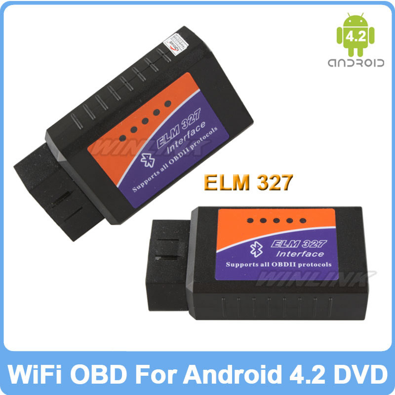  ELM327 Bluetooth OBD2 / OBD ll  -     Android 4.1 / 4.2 / 4.4  DVD 100-  