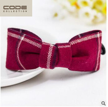 4 Color Cloth Stripes Hair Crab Bow On Top Girls Big Hair Claw Women Elegant Headwear Hair Accessories