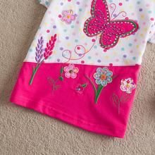 One Pcs NEAT Kids 2014 new free shipping Diamond butterfly baby girls short sleeve t shirts