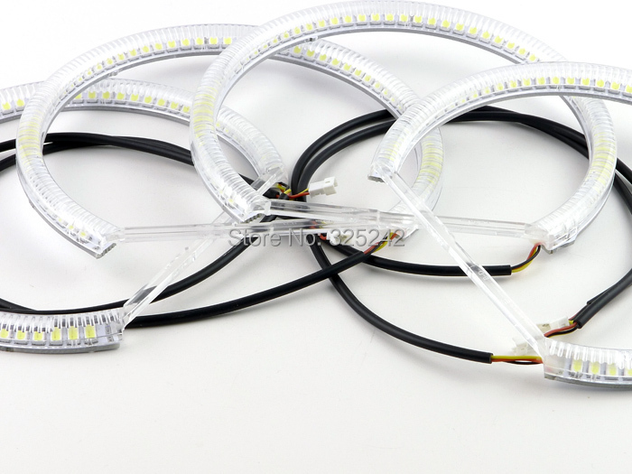 Switchback LED Angel Eyes Halo Rings Kit For BMW E46 Non projector(12)