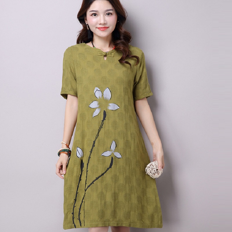 2016 new summer font b maternity b font dresses cotton and linen vintage plus size dresses