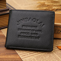 Luxury Brand Genuine Leather Men Wallets With Coin Bag Fashion Letter Pattern Cowhide Mens Purse Clutch
