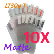 10pcs Matte screen protector anti glare phone bags cases protective film For SONY LT30p Xperia T