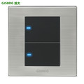 1pcs 1 Gang 1 Way Panel Light Switch 250V 10A GJSBDG Luxury Wall Switch Push Button