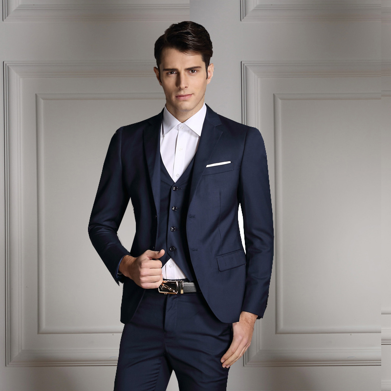 Three piece wedding suits for men Whether you are hunting for a classic fit, slim-fit business suit or old style suits a designer wedding suit, you will find a wide range of fits, colors, and styles. Be it dinner parties, night out, or weddings, to look sharp is the need of the hour and a well-fitted suit makes the ultimate fashion statement.