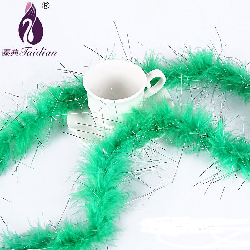 green Marabou Feather Boa 5#