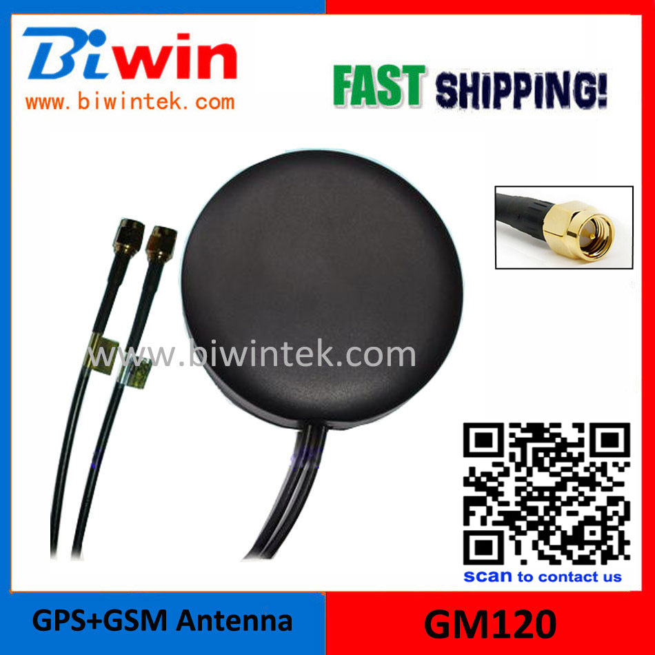 Gps-gsm  -black gm120, ( 100 ./ ),   GPS  , Sma ( MMXC / BNC / Fakra ) , 3  