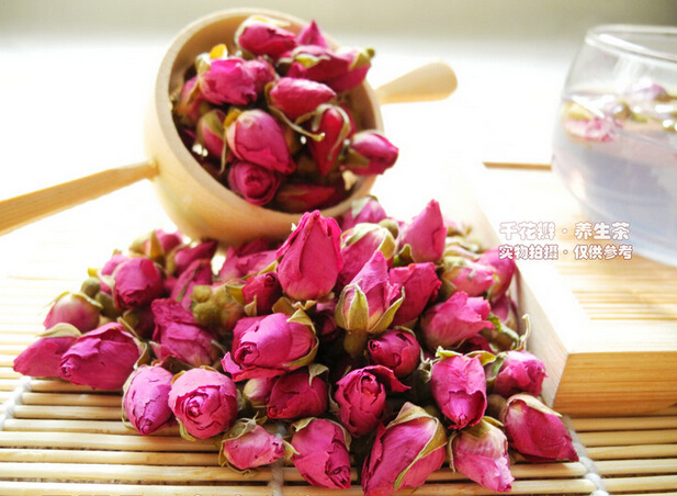 100g Organic Rose Tea 100 Pure Natural Dried Rose Bud Blooming Flower Tea Good For Healthy