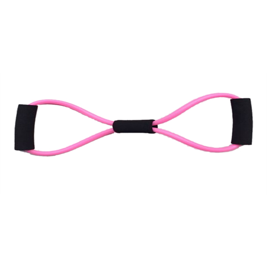 shopping time 2 pcs Resistance bands chest expander Rope spring exerciser Pink