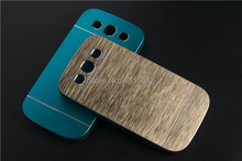 Luxury Brushed Metal Aluminium PC material case For Samsung Galaxy S3 i9300 phone case cover
