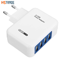 HSTRAOE USB Smart Charger 4 Ports EU Plug Multiple Wall Adapter Mobile Phone Device 5V 3