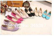 High quality 2014 Free shipping women’s fashion 100% Genuine Leather Flats Shoes 8 colors casual mother shoes women Factoryprice