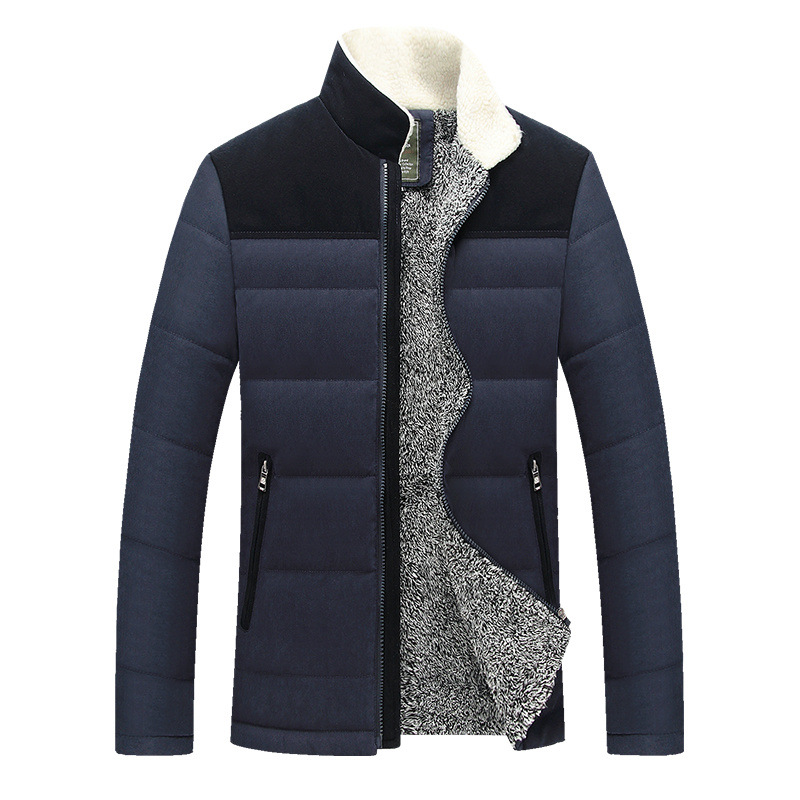 Newest Style Winter Parkas Men Patchwork Thick Clothes Men Winter Outdoor Warm Business Casual Jacket Cotton