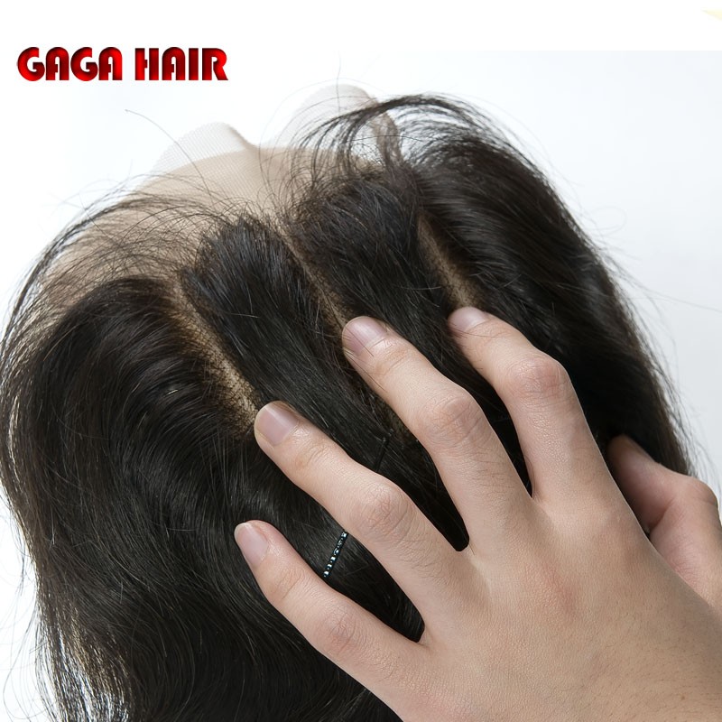 Brazilian Virgin Hair Weft Body Wave 3pcs Human Hair Weave Bundles with 1pcs Lace Closure GaGa Hair Products Hair Extensions (97)