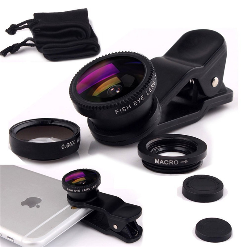 For Sony Xperia T2 Ultra D5303 S36h M2 M4 M5 Wide Angle Macro Fisheye Lenses 3