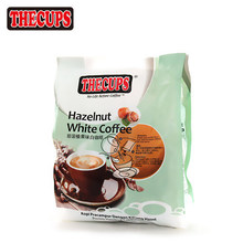 Malaysia imported instant coffee hazelnut flavored white triple cafeteira coffe comida