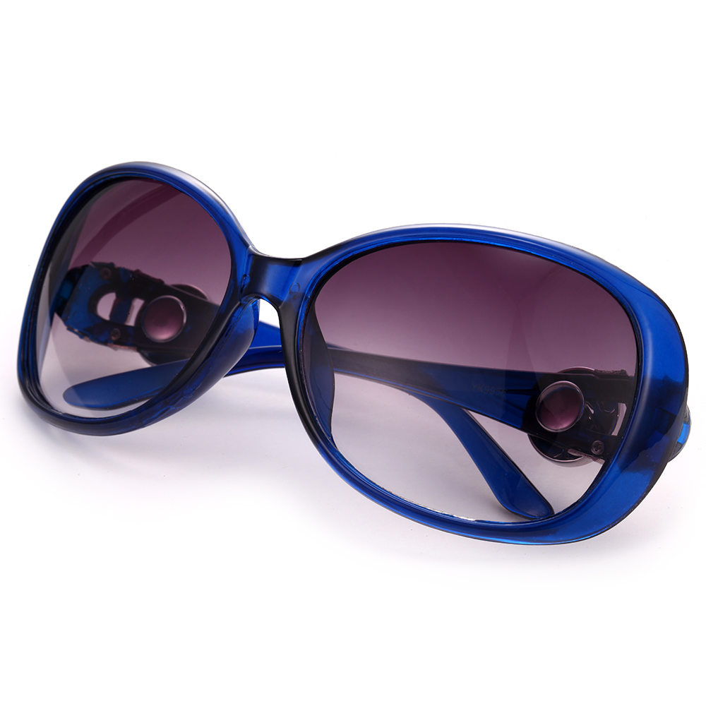 New Snap Jewelry Leopard Snap Button Sunglasses Retro Oval Glasses