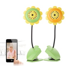 High Quality Flower Wireless Baby Monitor Security Camera Wifi Night Vision Camera for iPhone iPad Android Free Shipping
