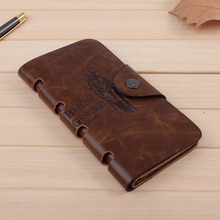 2015 New special Men s Vintage Wallet Fine Bifold Brown Genuine Leather Pu Bailini Purse Wallets