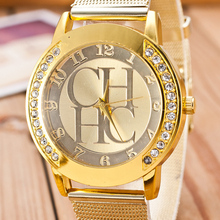 Fashion Brand Stainless Watches Women Quartz Watch Luxury Crystal Women Steel Watches Dress Wristwatch For