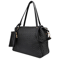 2016 New Women Casual Street Messenger Black Lingge Large Female Bag Top handle Bags Ladies Designer