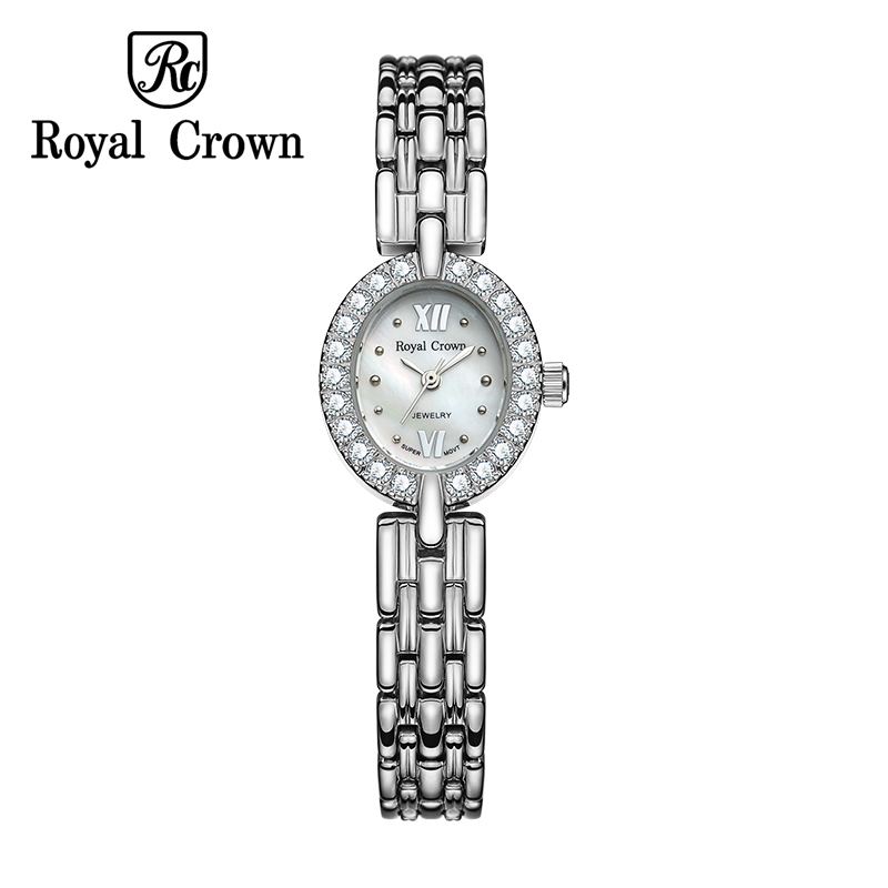 Royal Crown 2100 Italy Brand MIYOTA Switzerland Diamond Quality ladies watches female  quartz ancient Europe relogio feminino