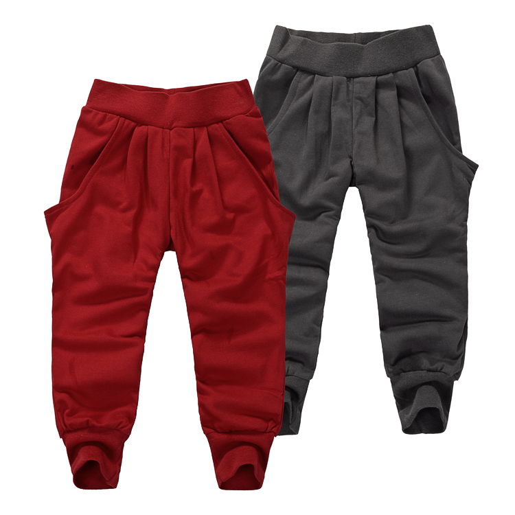 New 2014 spring/autumn child sports pants child clothing male female child trousers sports casual pants 100% cotton pants