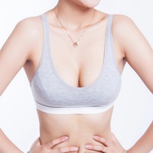 Fashion Women 100 Cotton bust Push Up Sports Bra Underwear Bra 70 75 80 85 Size