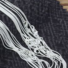 10pcs/lot Promotion! wholesale silver plated necklace, silver trend jewellery Snake Chain 1mm Necklace 16 18 20 22 24 INCHES