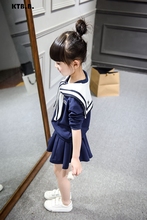 Children’s Sets Kilt Spring New Preppy Style Striped KB094