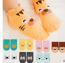 2016 tiskok 1 Pair Random Color Brand Kids high quality Socks Kitty Cat Baby Girls Boy Children Socks For 1 to 4 Years