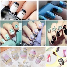 30pcs Mixed Color 3d Nail Stickers Fashion Nail Art Gel Manicure Decal Sticker Beauty Decorated Line