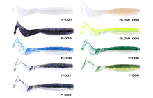 Crazy Fish – 1 bag Freshwater Salted New Fishing Artifical Soft Bait For Bass Plastic Lure T Shape Shad Worm Grub  105mm/9.5g
