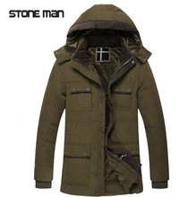 winter coat men 2015 new Men s coat detachable cap thick warm cotton jacket men outdoor