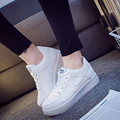 2016 Newest Classic All White Unisex Casual Shoes Footwear High Top Women Breathable Walking Shoes Plus
