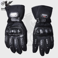 Keep warm motorcycle gloves winter men motocross glove 3D ATV Snowproofing Protective Gears Windproof parts 3 colors optional